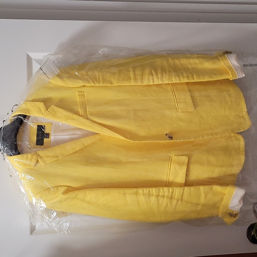 JCrew linen Regent blazer in yellow